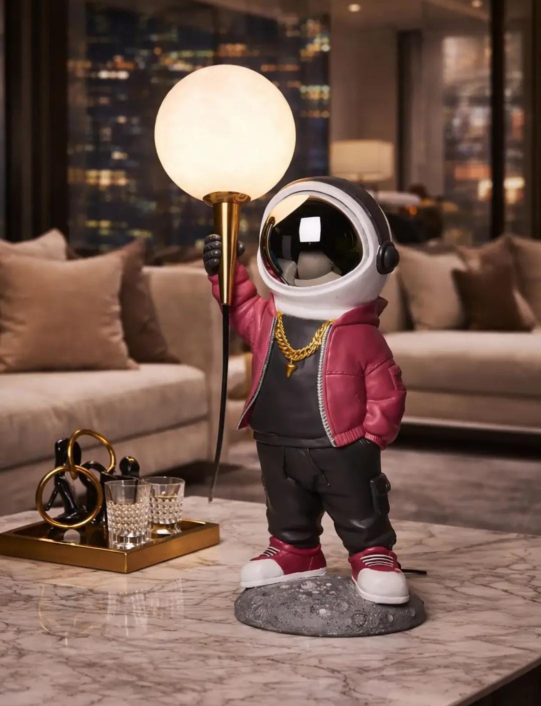 astronaut with a glowing ball - Image 3