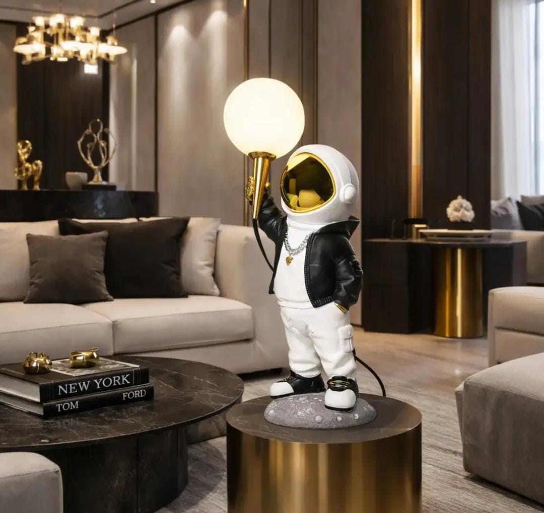 astronaut with a glowing ball