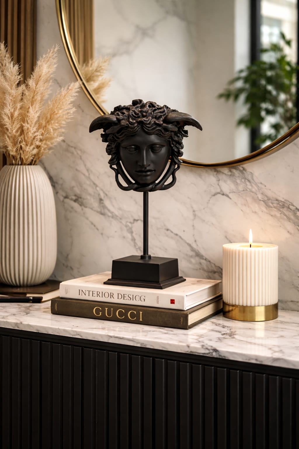 Man face with base black