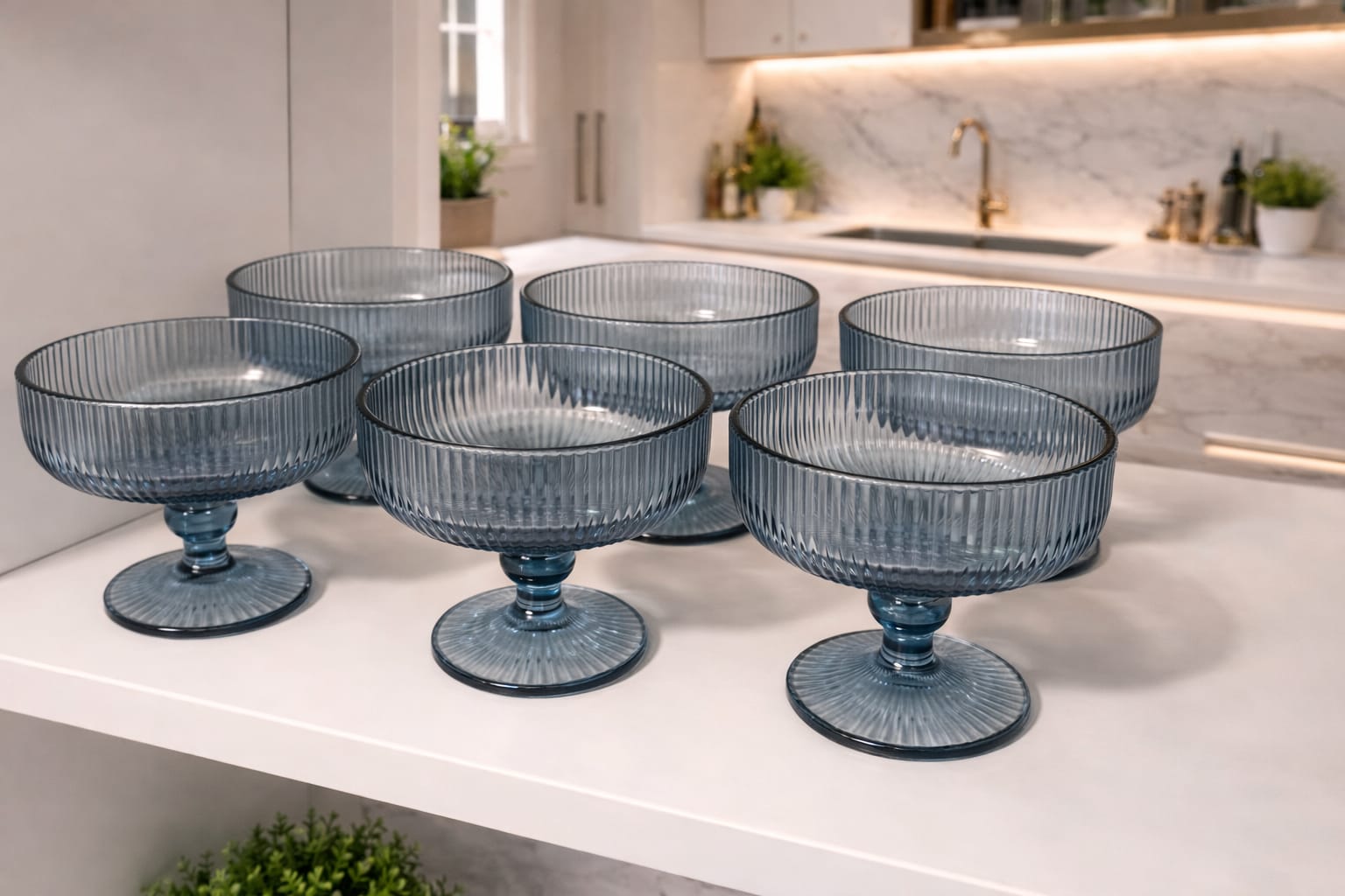 Set of 6 colorful glass jars - Image 2