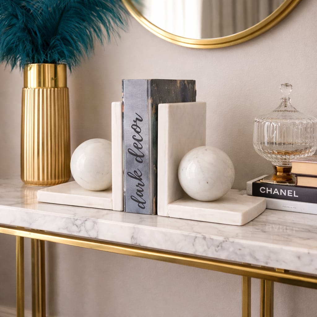 Set Marble decoration with a ball