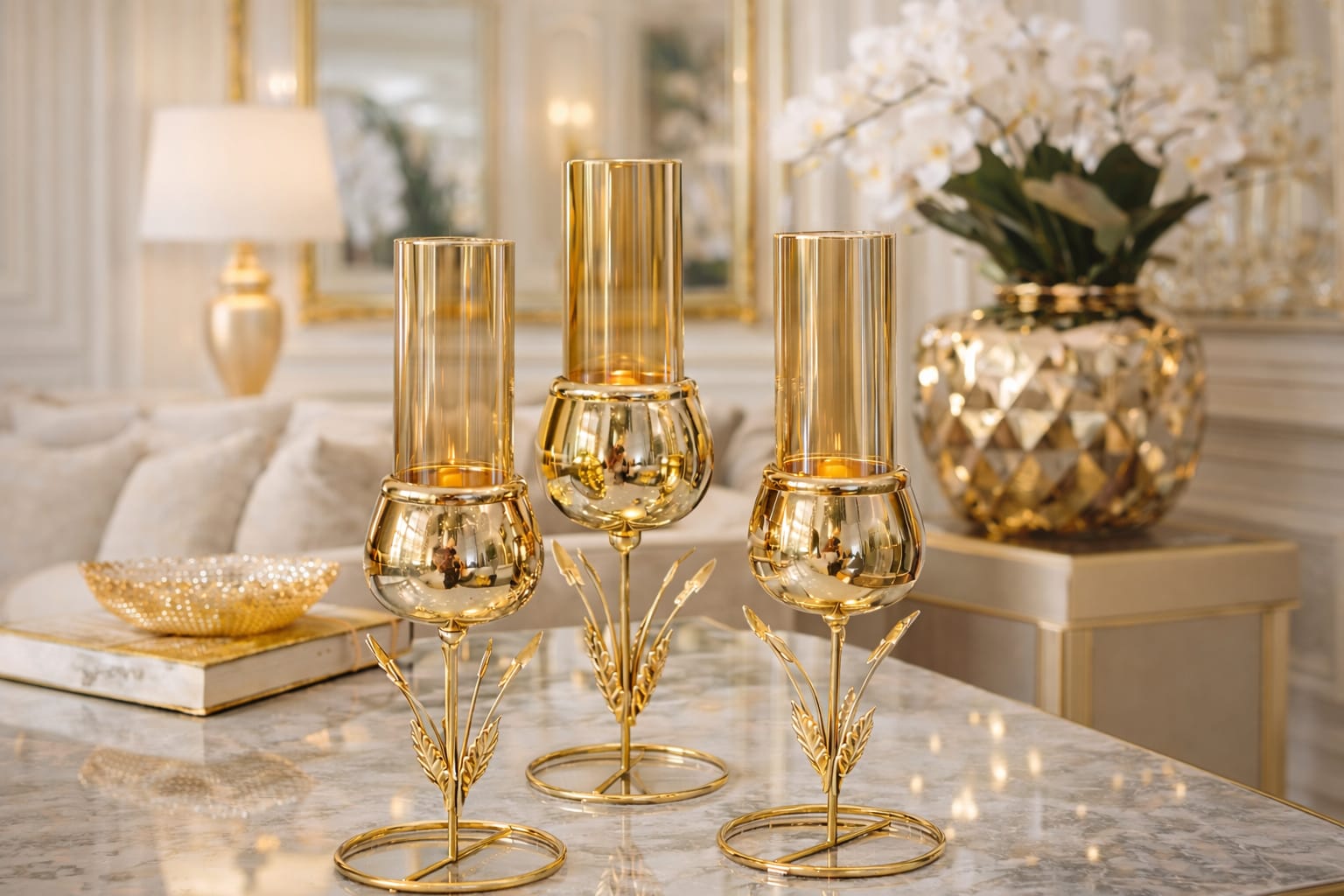 Decorative single feather model candle holder