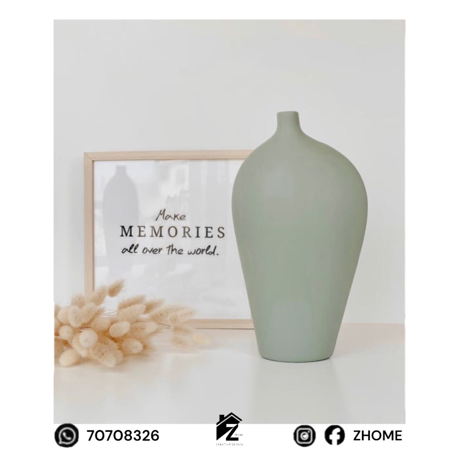 Ceramic vase features a matte finish - Image 2