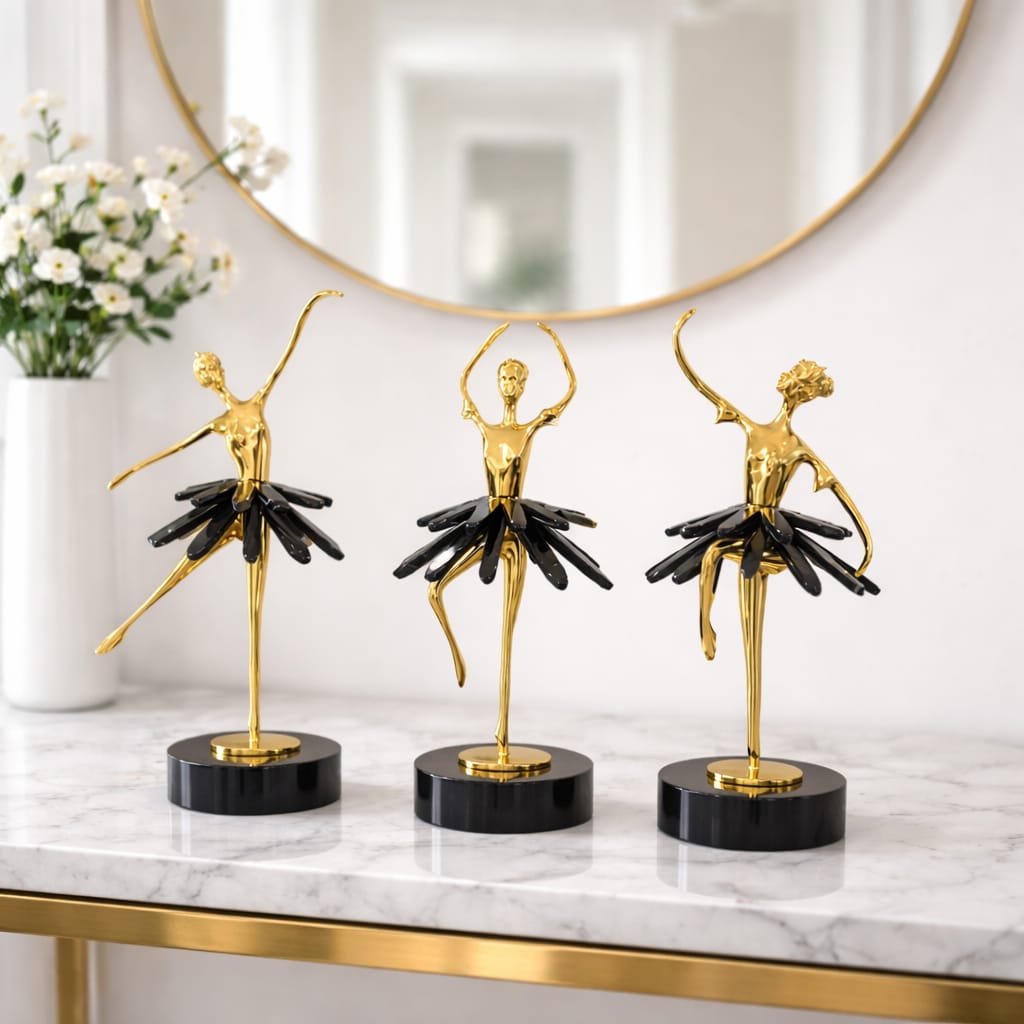 Dancing girl black and gold - Image 2