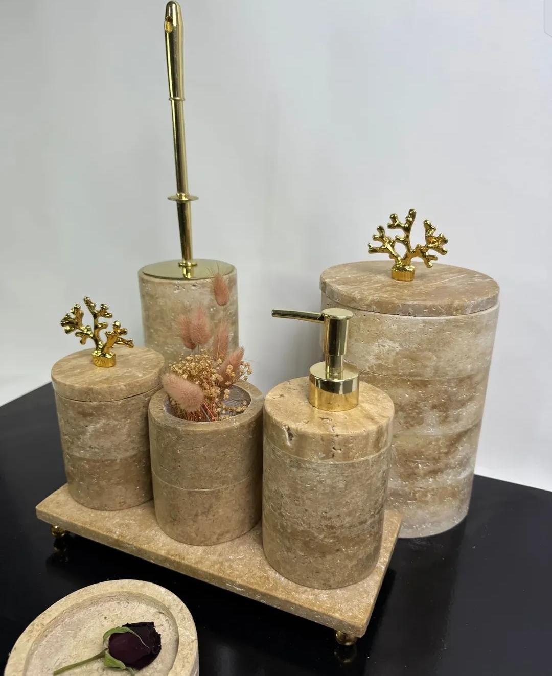 Bathroom travertine set - Image 3